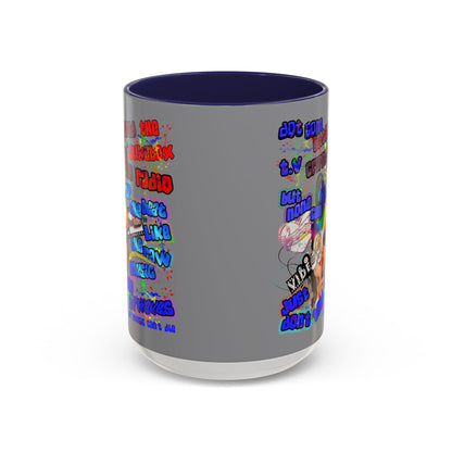 drop the beat - Accent Mug (grey)