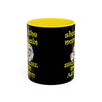 shoot the moon again - Accent Mug (black)