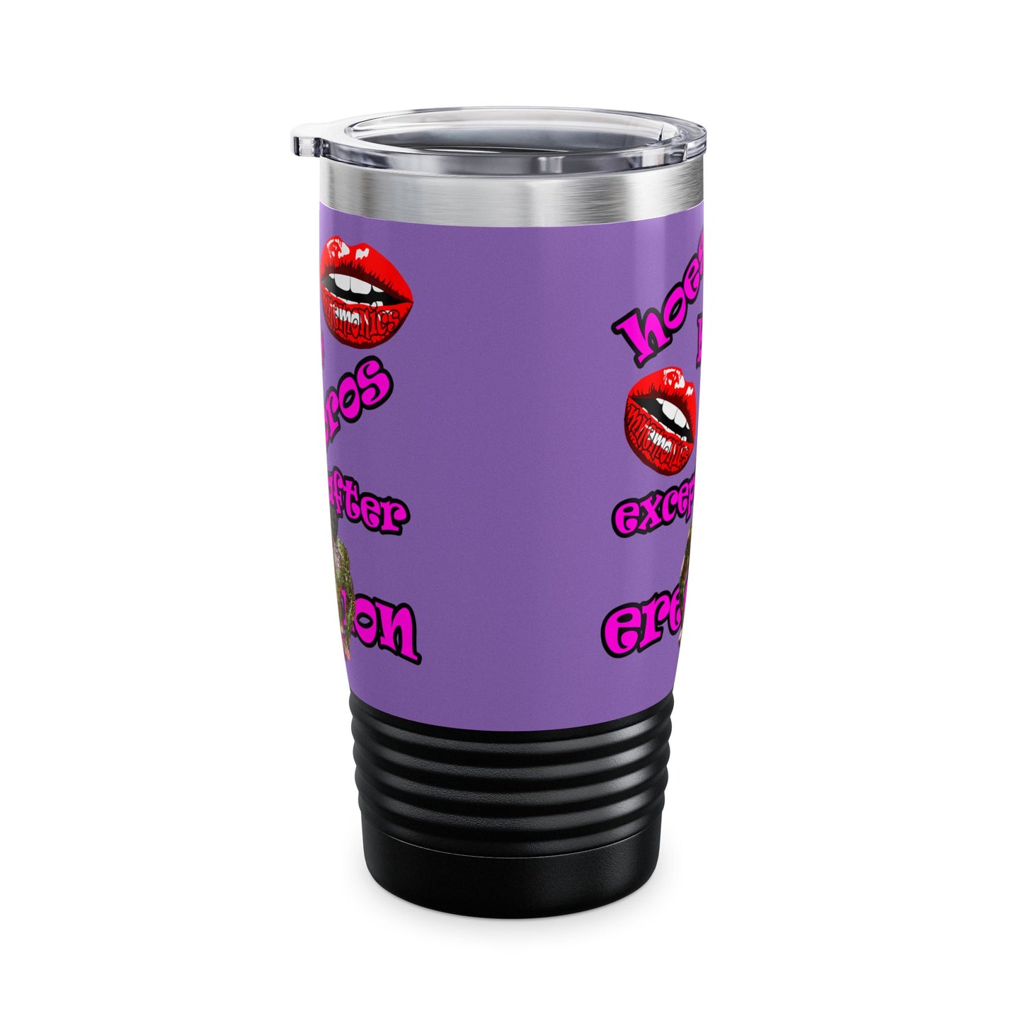 hoes b4 bros - Ringneck Tumbler, 20oz (light purple)