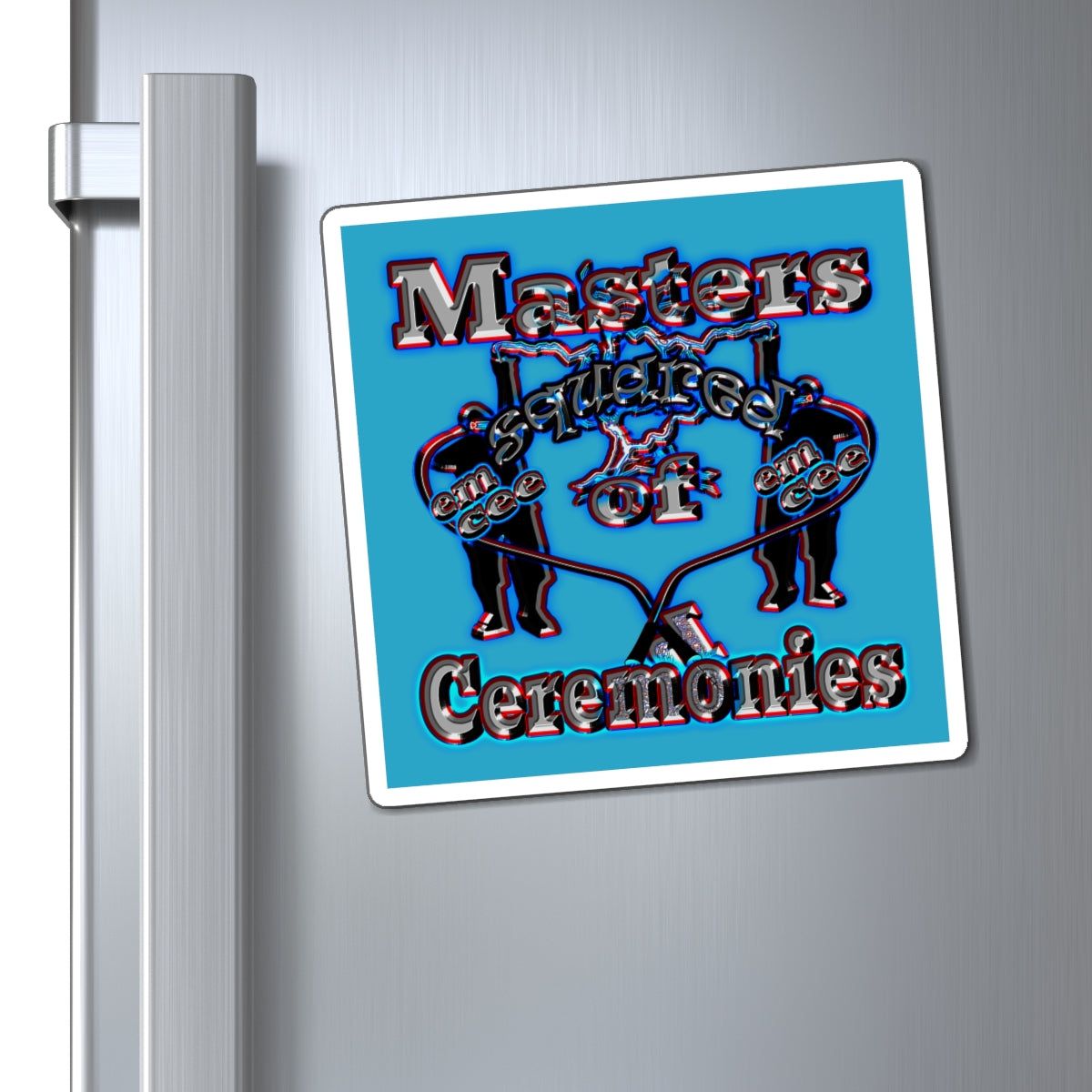 em cee squared - Magnets - (turquoise)