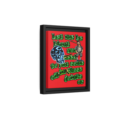 og - framed canvas art (red)