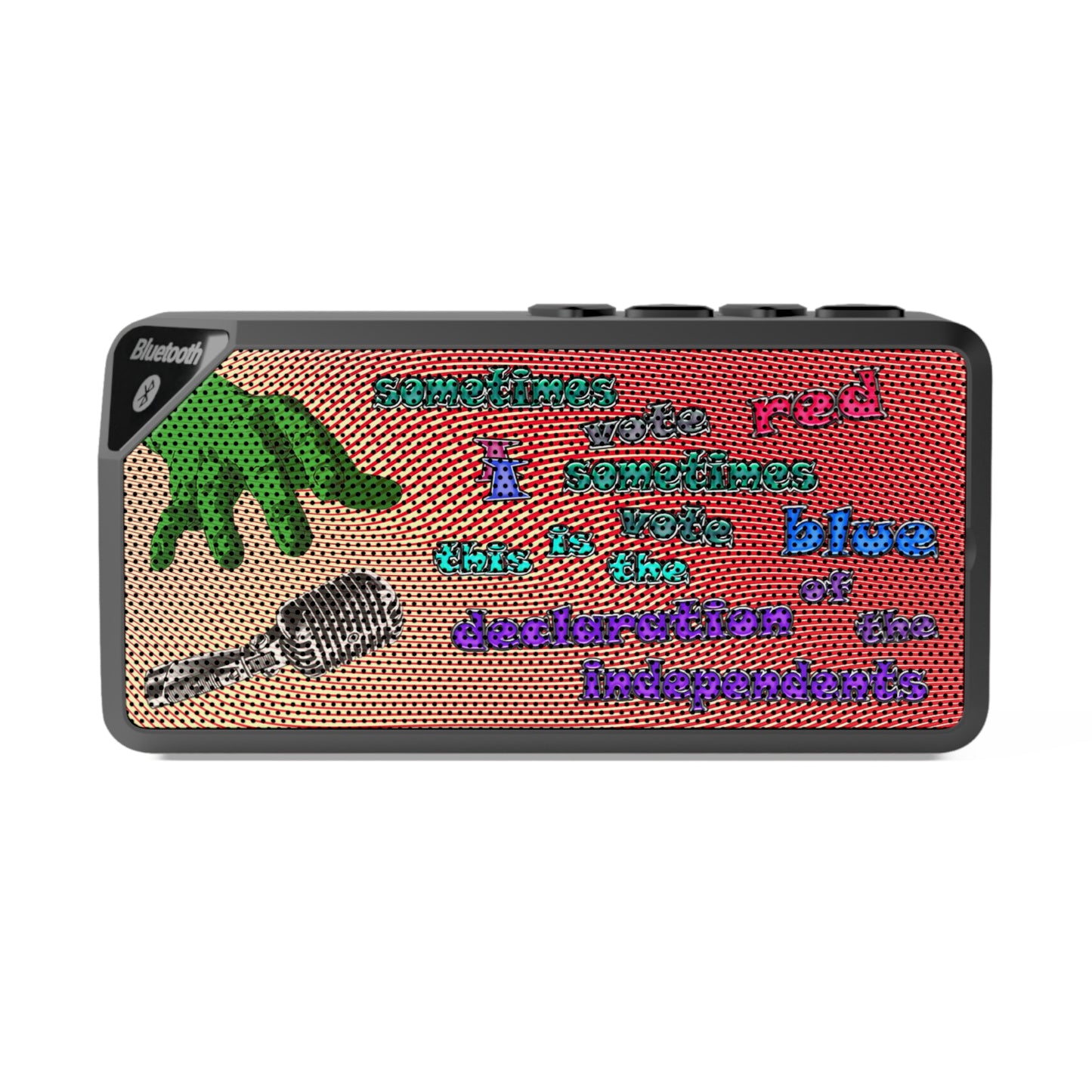declaration of the independents - Jabba Bluetooth Speaker (yellow-orange wave)