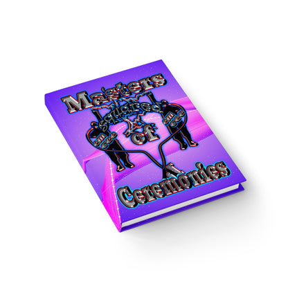 em cee squared - journal-lined (purple-pink wave)