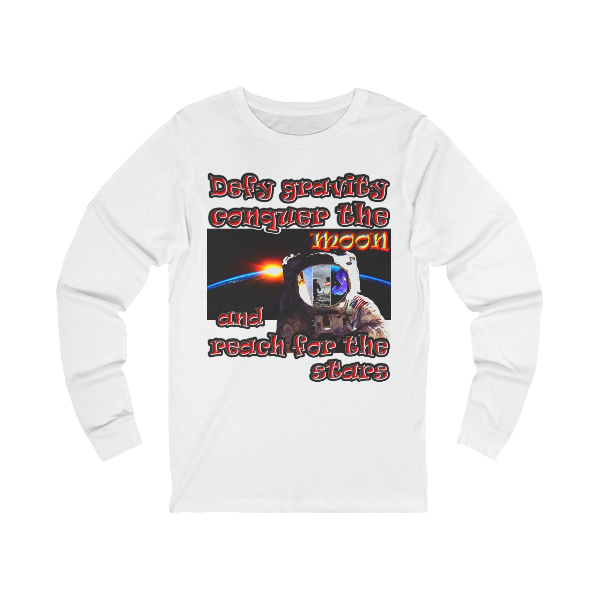 defy conquer reach - Unisex Jersey Long Sleeve Tee