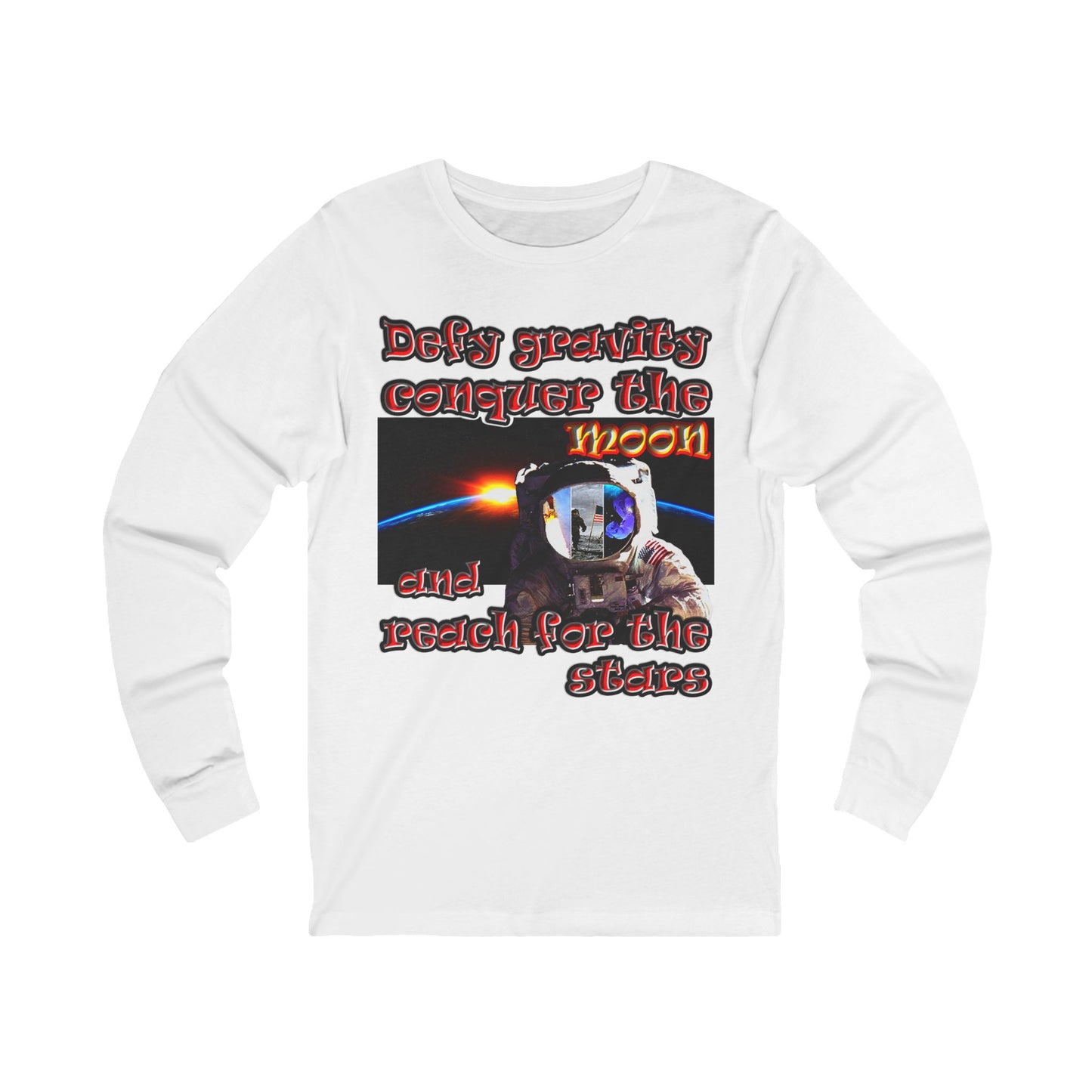 defy conquer reach - Unisex Jersey Long Sleeve Tee