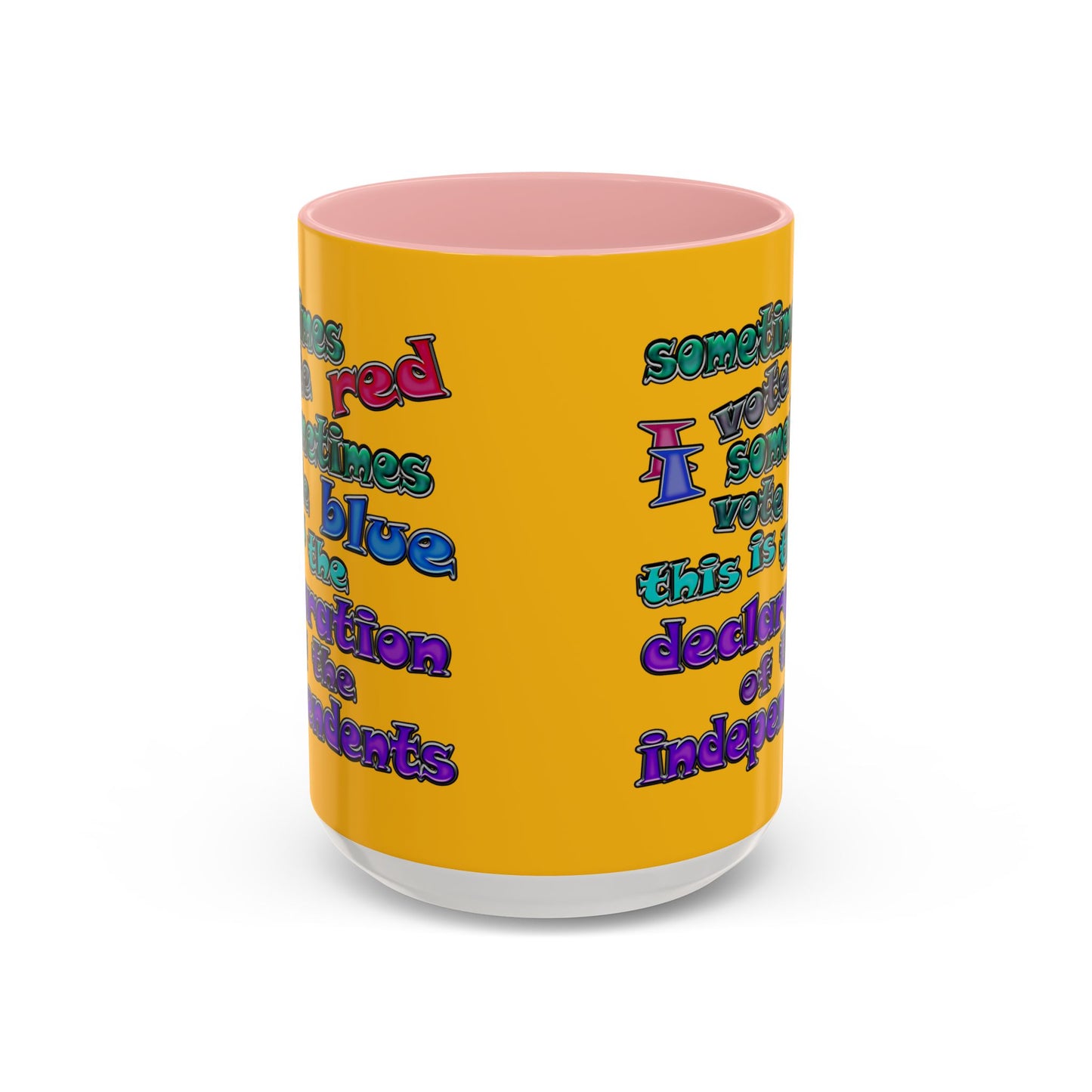 declaration of the independents - Accent Mug (yellow)