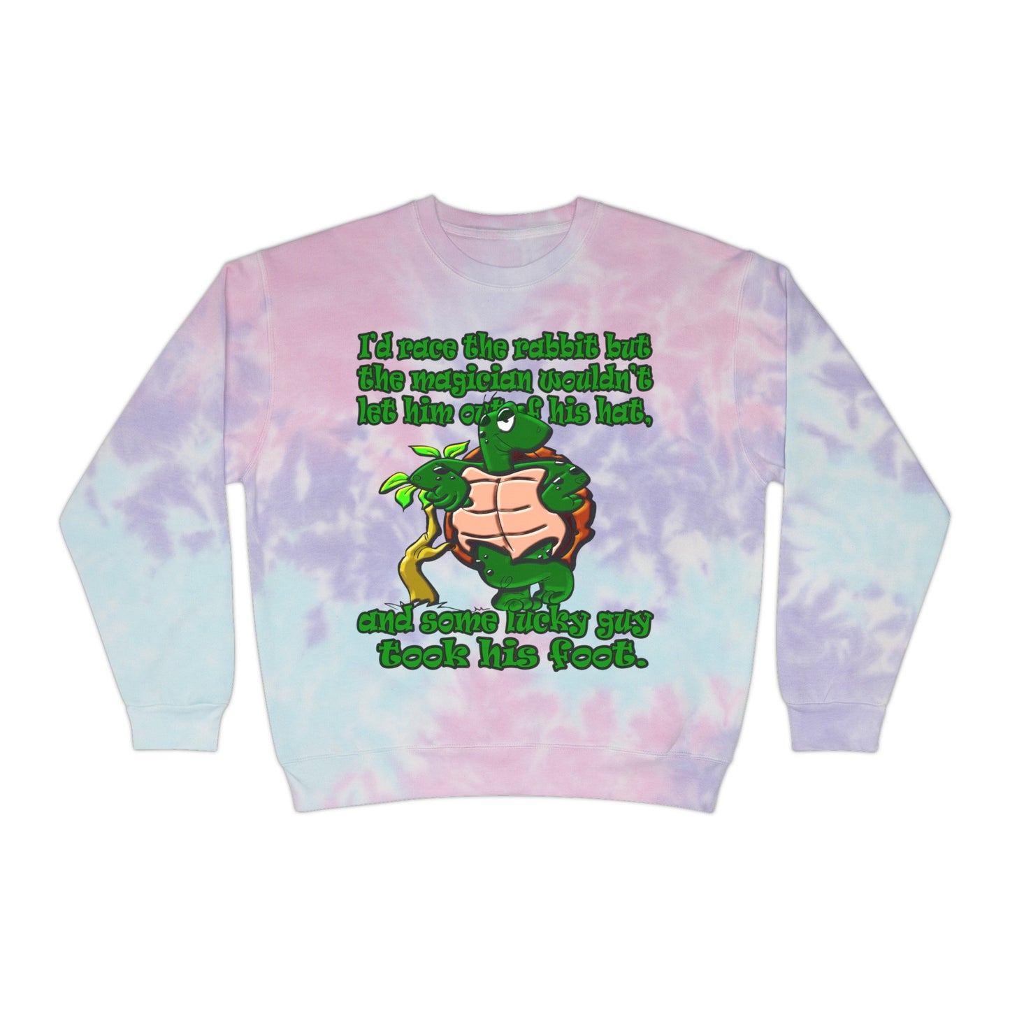 turtle race - Unisex Tie-Dye Sweatshirt