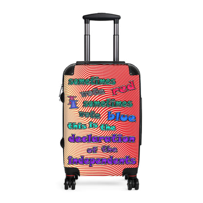 declaration of the independents - Suitcase (yellow-orange wave)