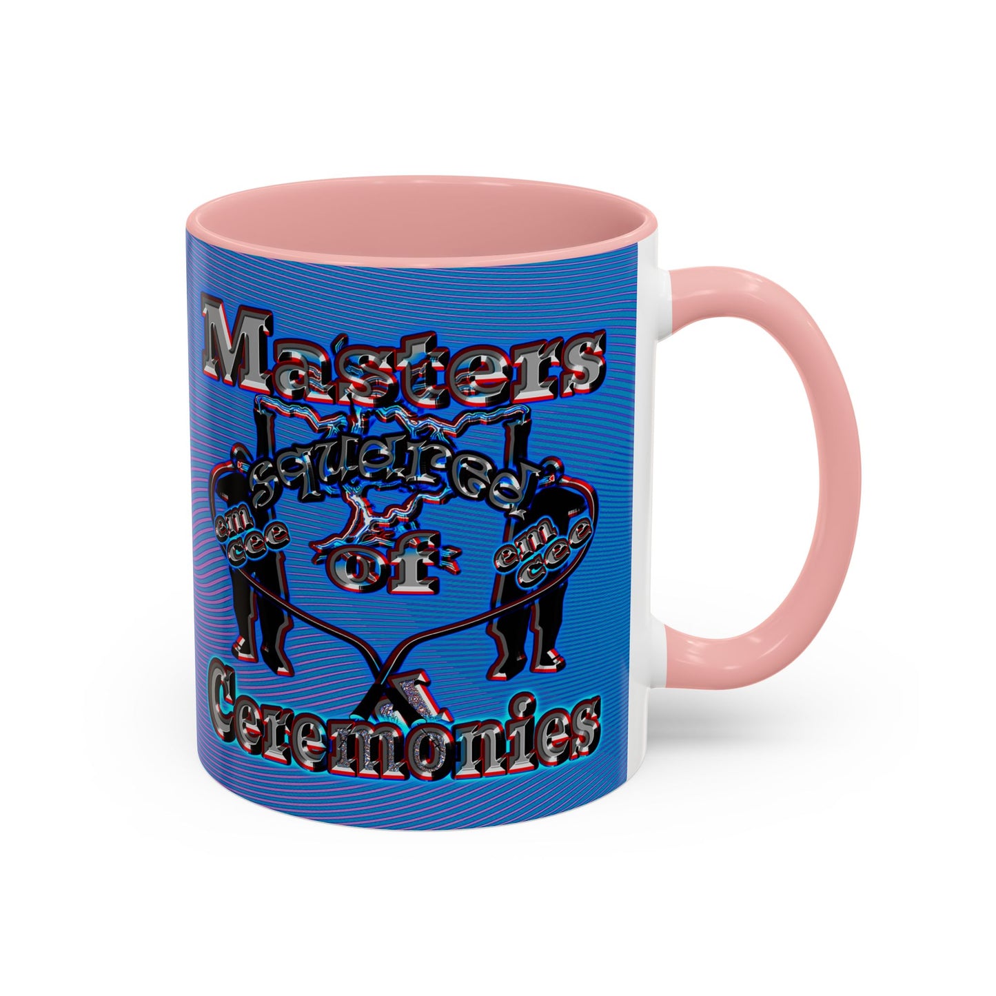 em cee squared - Accent Mug (light blue-purple wave)