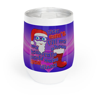 santa's shoes - Chill Wine Tumbler (purple-pink wave)