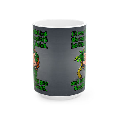 turtle race - White Mug (grey-light grey)