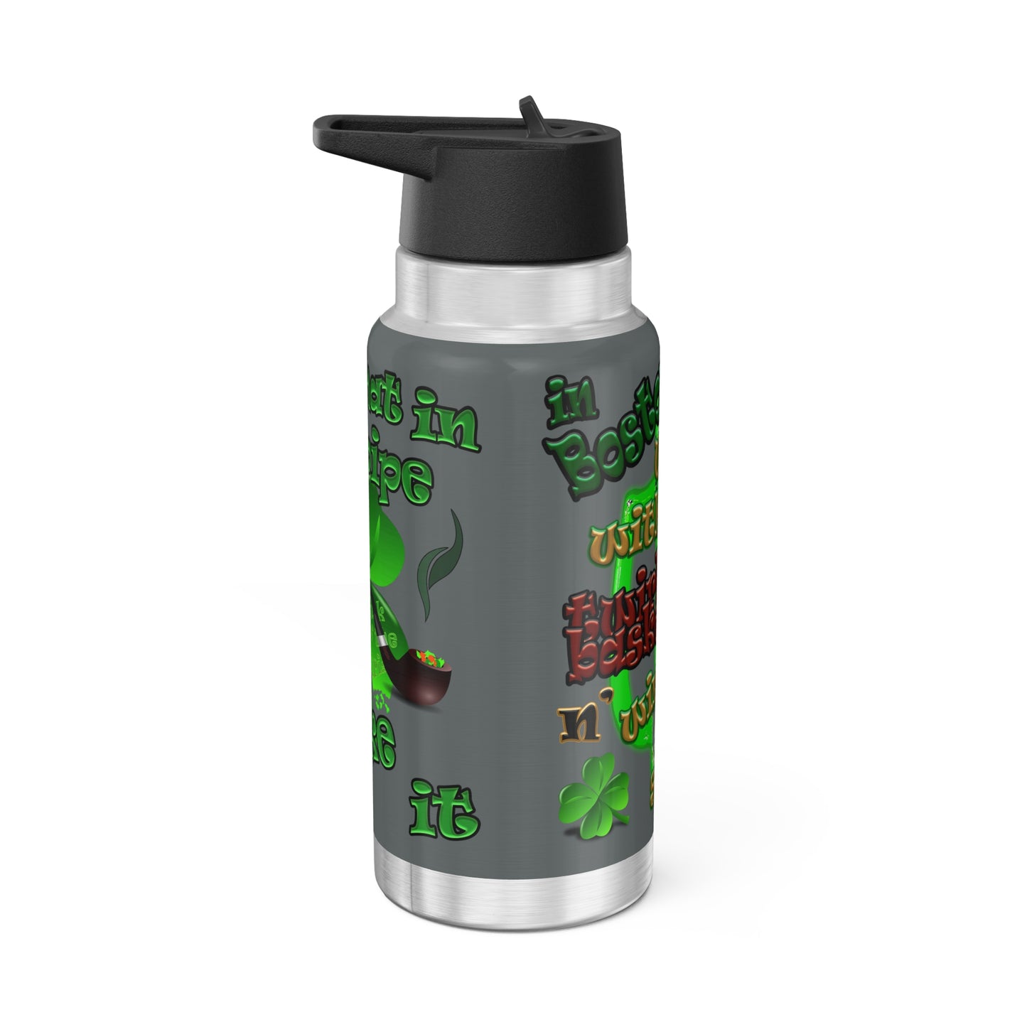 celtics logo - Gator Tumbler, 32oz (dark grey)