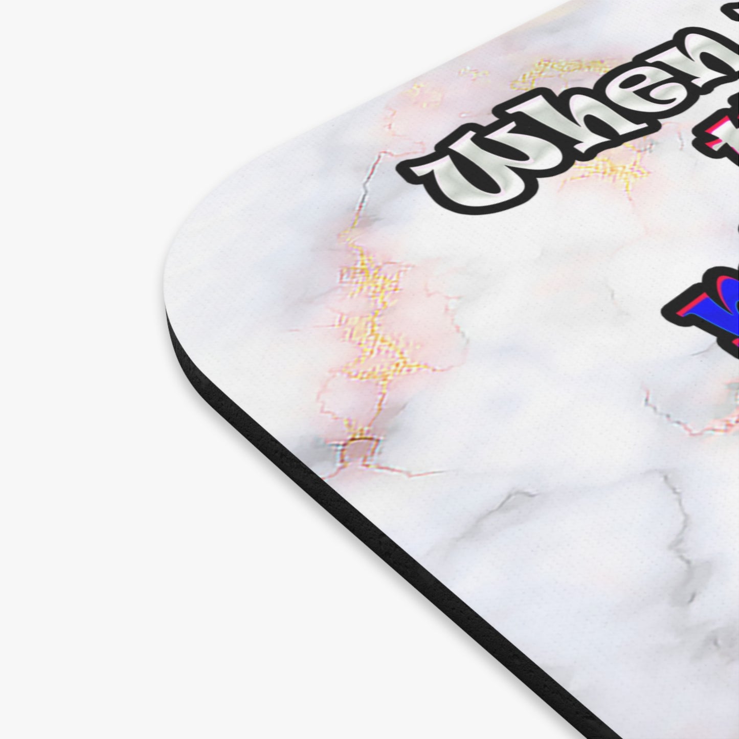 doggystyle - Mouse Pad (Rectangle) (white marble)