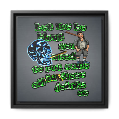 og - framed canvas art (grey-light grey)