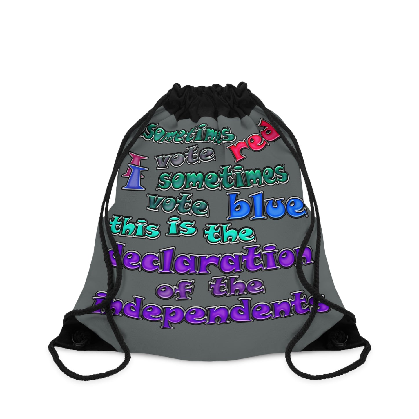 declaration of the independents - Drawstring Bag (dark grey)