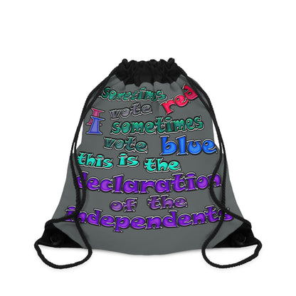 declaration of the independents - Drawstring Bag (dark grey)