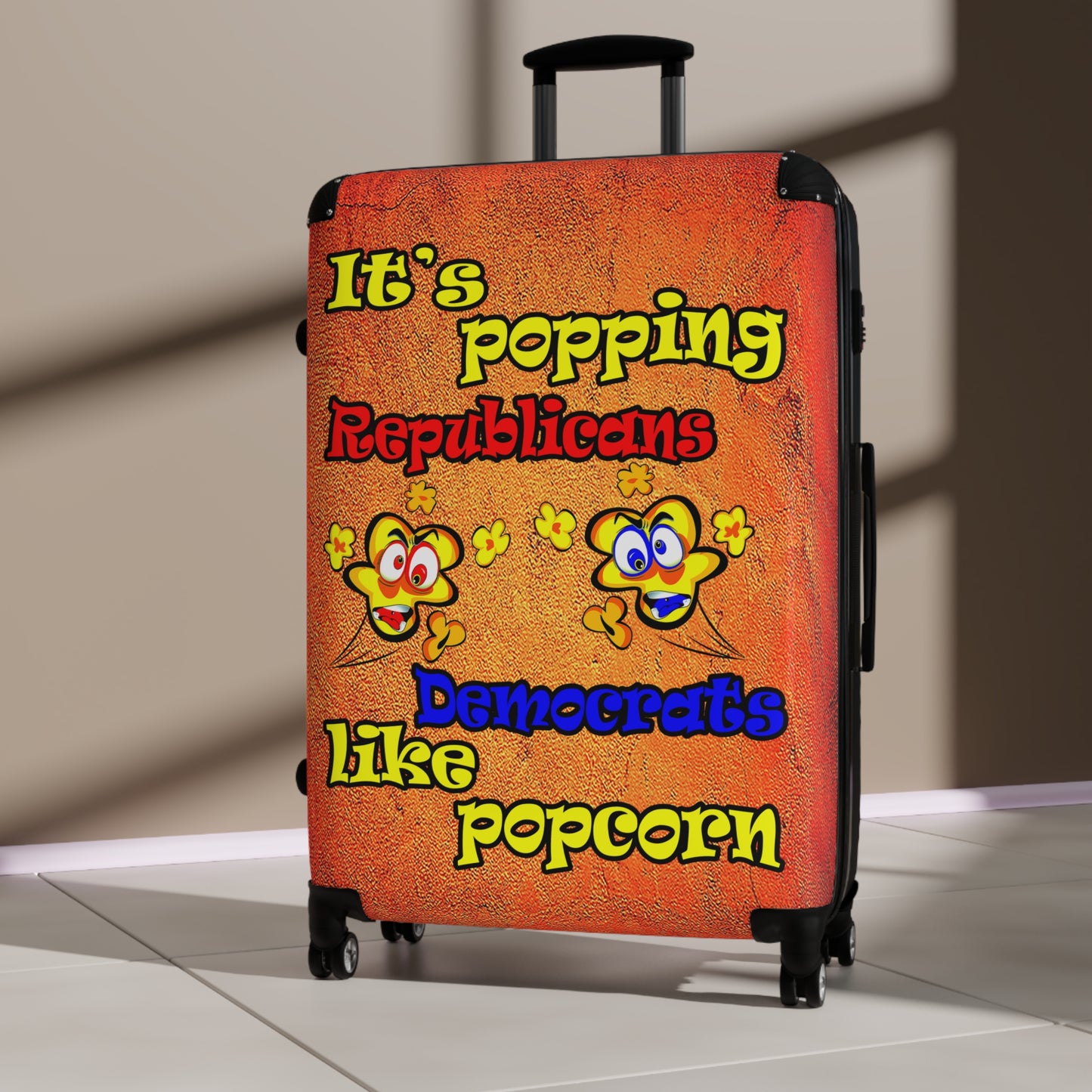 popping like popcorn - Suitcase (burnt orange)