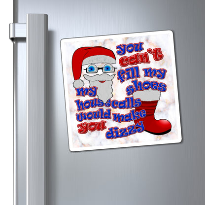 santa's shoes - Magnets - (white marble)