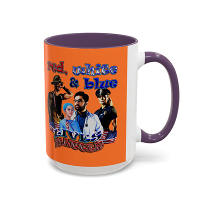 rw&b lives matter - Accent Mug (crusta)