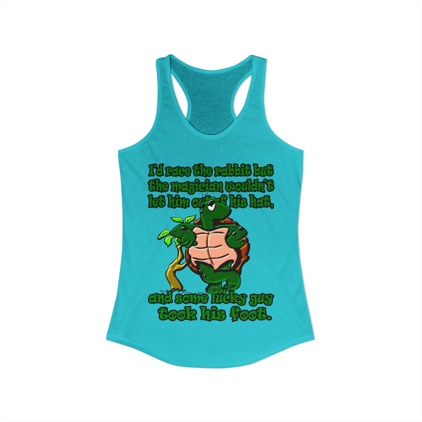 turtle race - Women's Ideal Racerback Tank