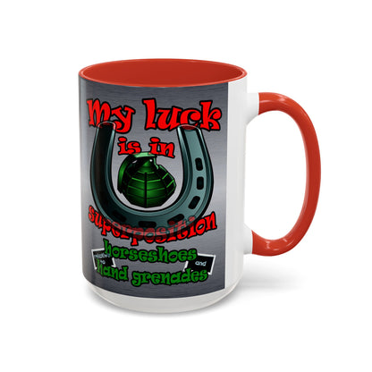 my luck - Accent Mug (brushed nickel)