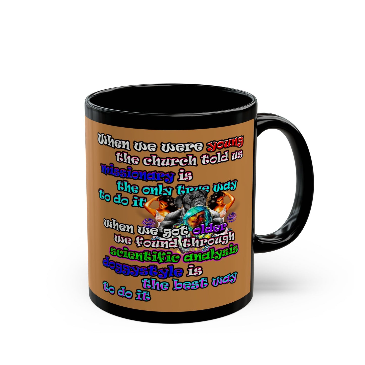 doggystyle - Black Mug (light brown)