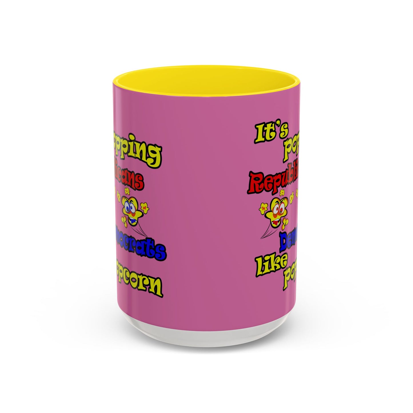 popping like popcorn - Accent Mug (light pink)