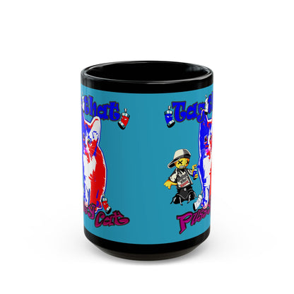 tag that - Black Mug (turquoise)