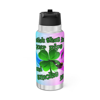 celtics logo - Gator Tumbler, 32oz  (light blue-pink wave)