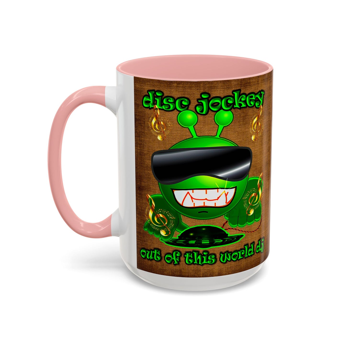 disc jockey - Accent Mug (brown papyrus)