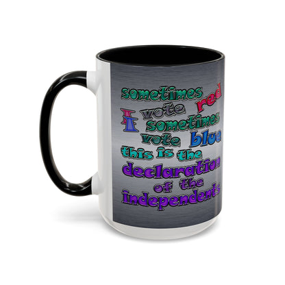 declaration of the independents - Accent Mug (brushed nickel)