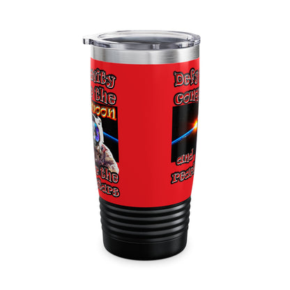 defy conquer reach - Ringneck Tumbler, 20oz (red)
