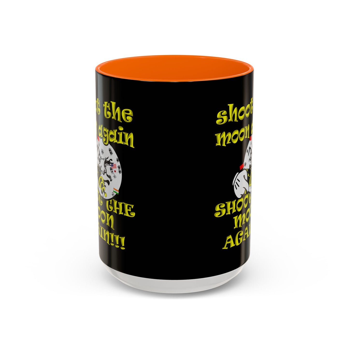 shoot the moon again - Accent Mug (black)
