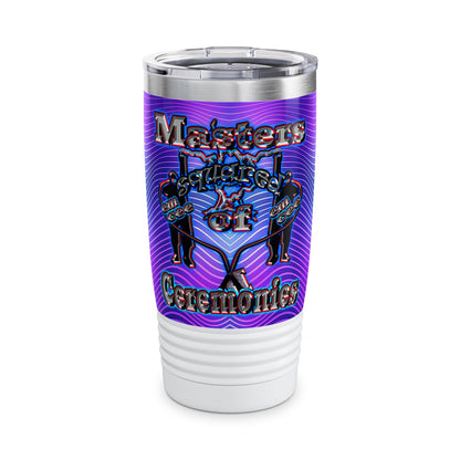 em cee squared - Ringneck Tumbler, 20oz (purple wave)