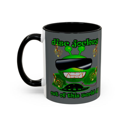 disc jockey - Accent Mug (dark grey)