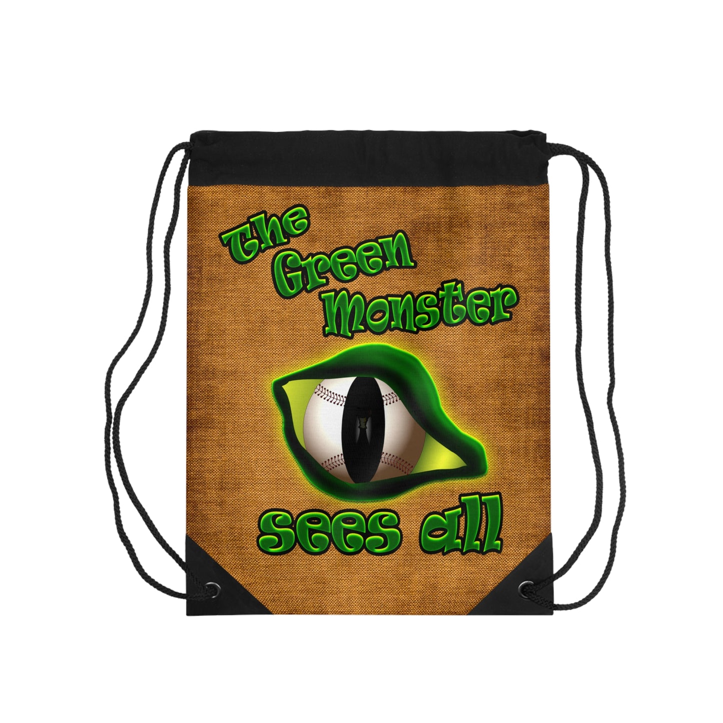 green monster - Drawstring Bag (dichromatic brown papyrus)
