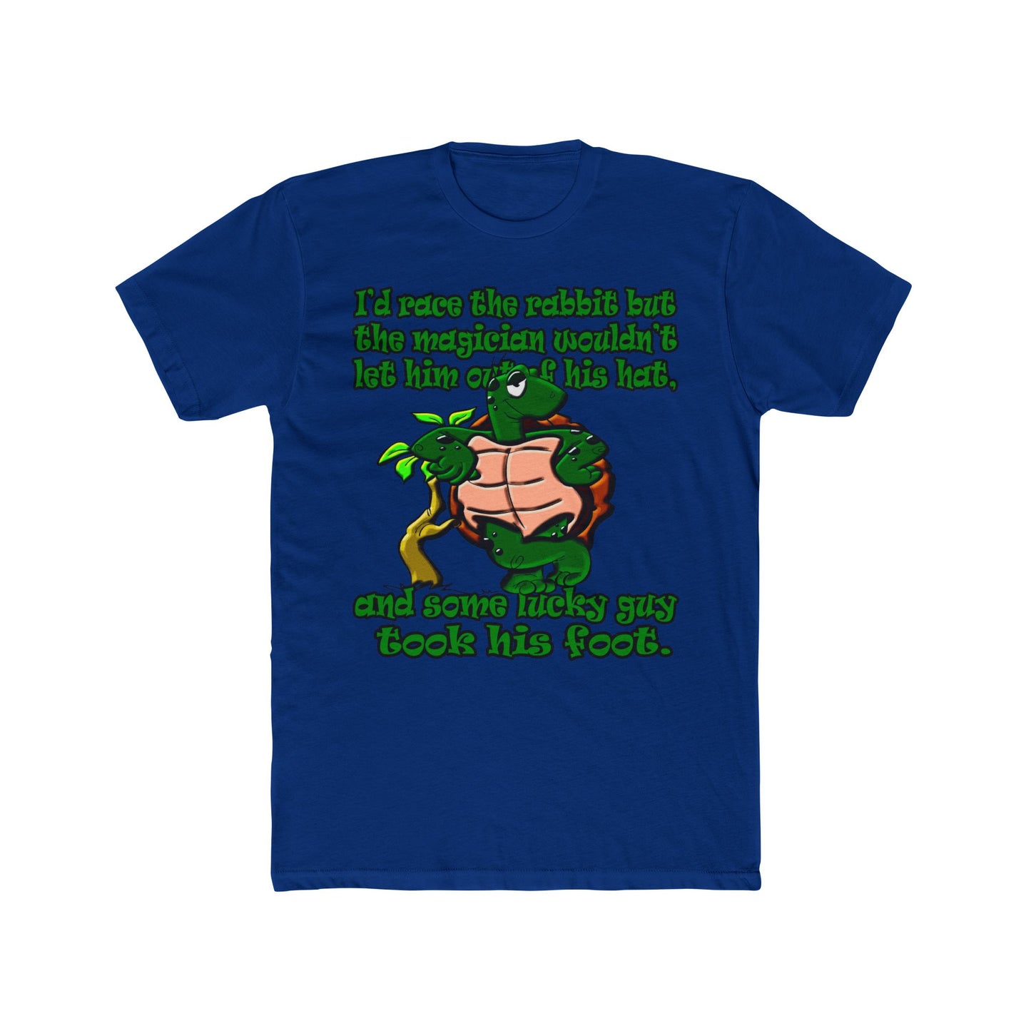 turtle race - Men's Cotton Crew Tee