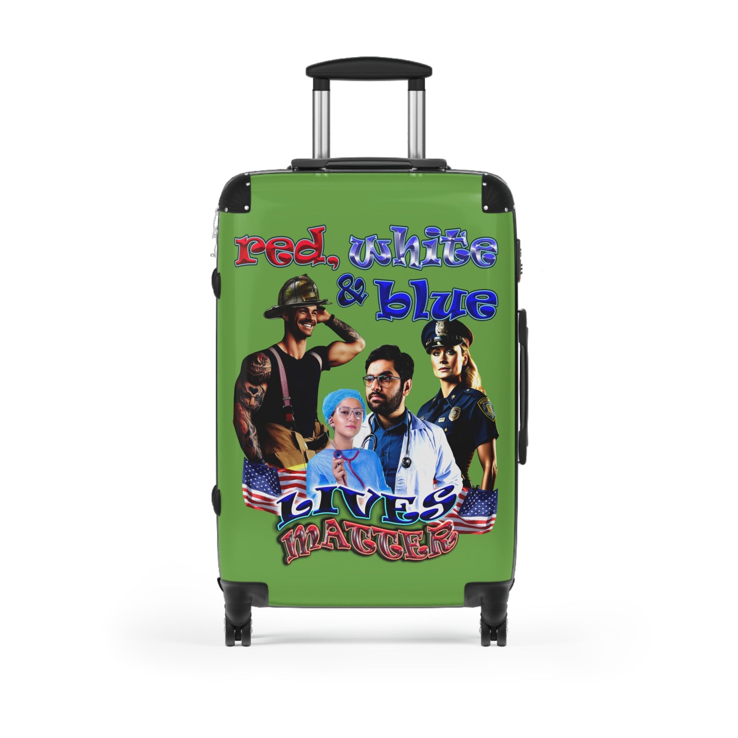 rw&b lives matter - Suitcase (green)