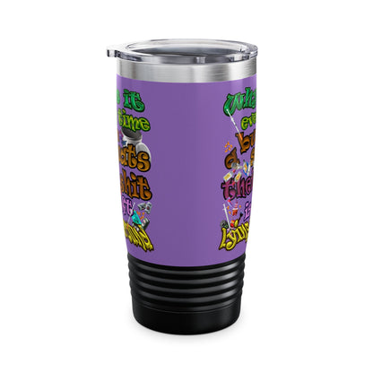 the bum's shit - Ringneck Tumbler, 20oz (light purple)