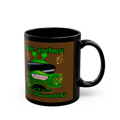 disc jockey - Black Mug (brown)