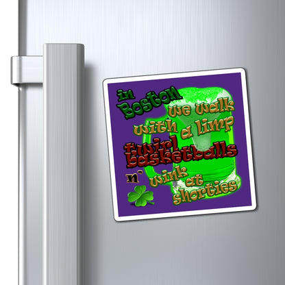 celtics logo - Magnets - (purple)
