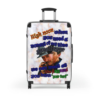 high noon - Suitcase (white marble)