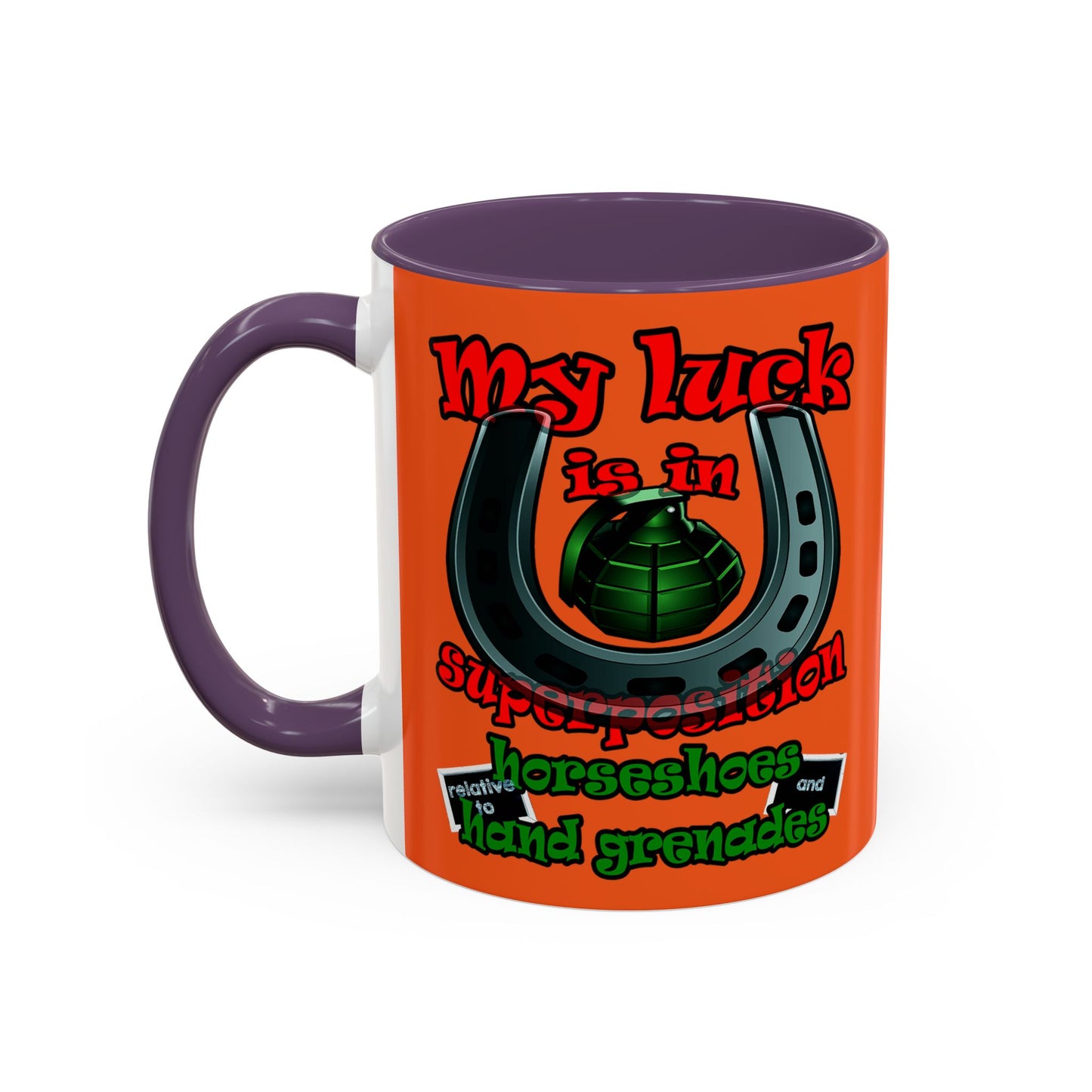 my luck - Accent Mug (orange)