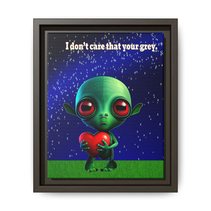 I don't care that your grey - framed canvas art ('snoops' background)