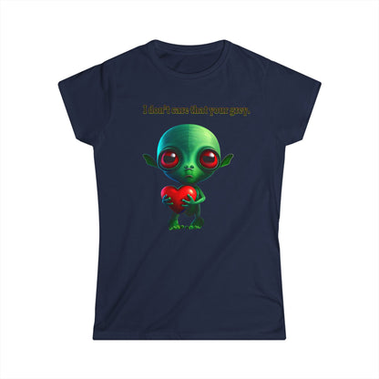 I don't care that your grey - Women's Softstyle Tee