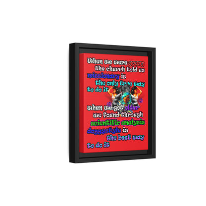 doggystyle - framed canvas art (red)