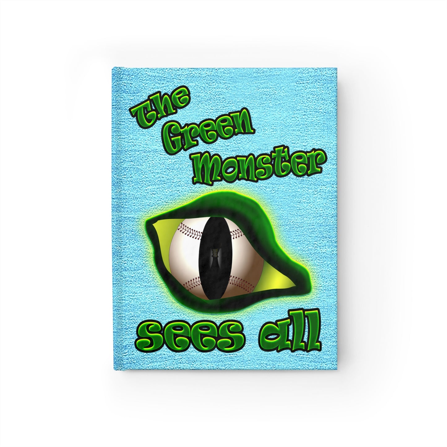green monster - journal-lined (faded blue)