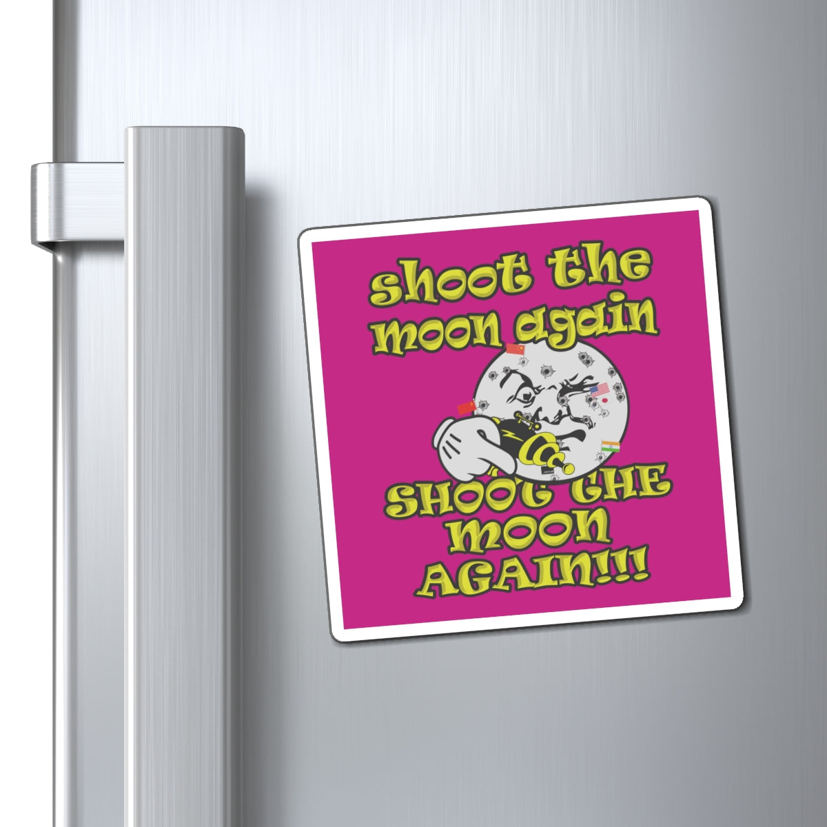 shoot the moon again - Magnets - (pink)
