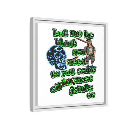 og - framed canvas art (white)