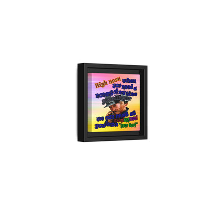 high noon - framed canvas art (color blur)